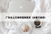 广东水上打麻将视频真实（水里打麻将）