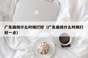 广东麻将什么时候打好（广东麻将什么时候打好一点）