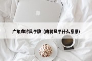 广东麻将风子牌（麻将风子什么意思）