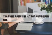 广东麻将抓马规则详解（广东麻将抓马规则详解图）