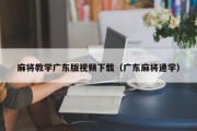麻将教学广东版视频下载（广东麻将速学）