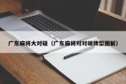 广东麻将大对碰（广东麻将对对胡牌型图解）
