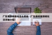 广东推倒胡麻将怎么抓拍（广东麻将推倒胡玩法详细介绍）