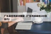 广东麻将鸡胡法图解（广东鸡胡麻将100张技巧）